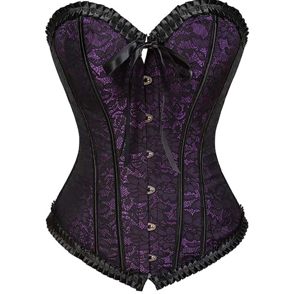 Purple corset top - NWOT